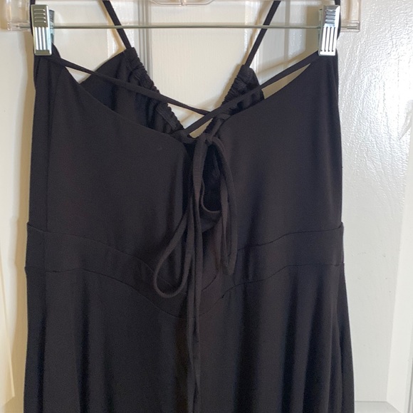 11 Honore Collection NWT size 1X Black Stretchy Knit Halter Maxi Dress - Picture 15 of 15